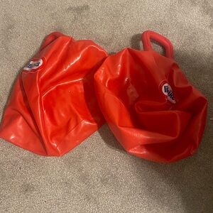 Vibrant Red Inflatable Kids Bounce on Balls (2)